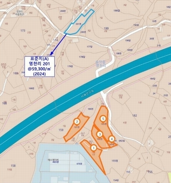 2024타경58768 충청남도 당진시 송악읍 영천리 162 농지 경매 이미지