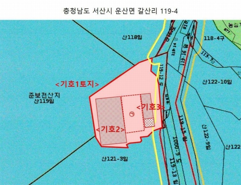 2025타경51204 충청남도 서산시 운산면 갈산리 119-4 공장 경매 이미지