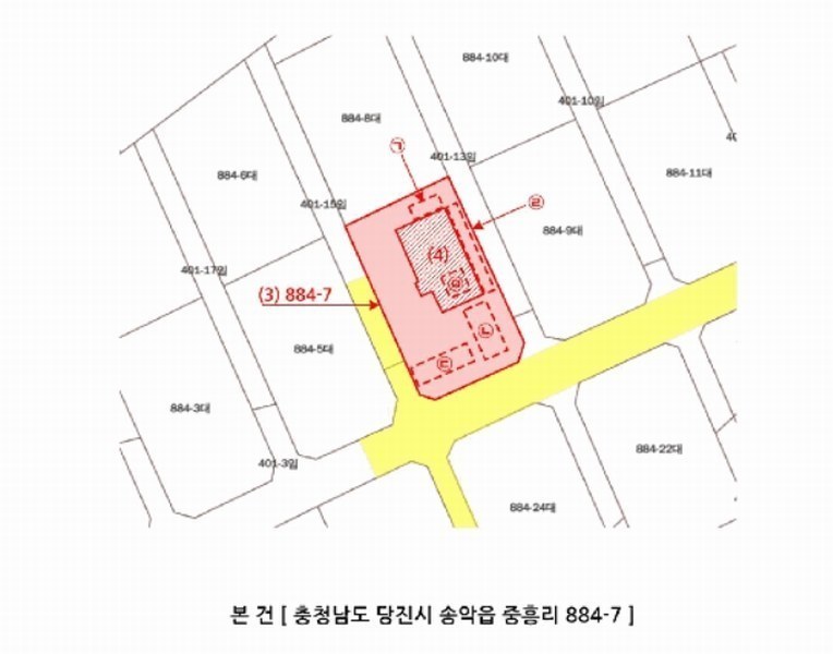 2025타경51309 충청남도 당진시 송악읍 중흥리 884-7 주택 경매 이미지