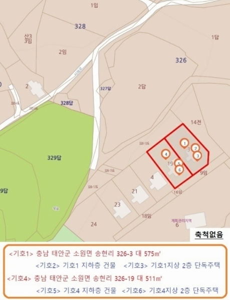 2021타경4180 충청남도 태안군 소원면 송현리 326-19 농가관련시설 경매 이미지