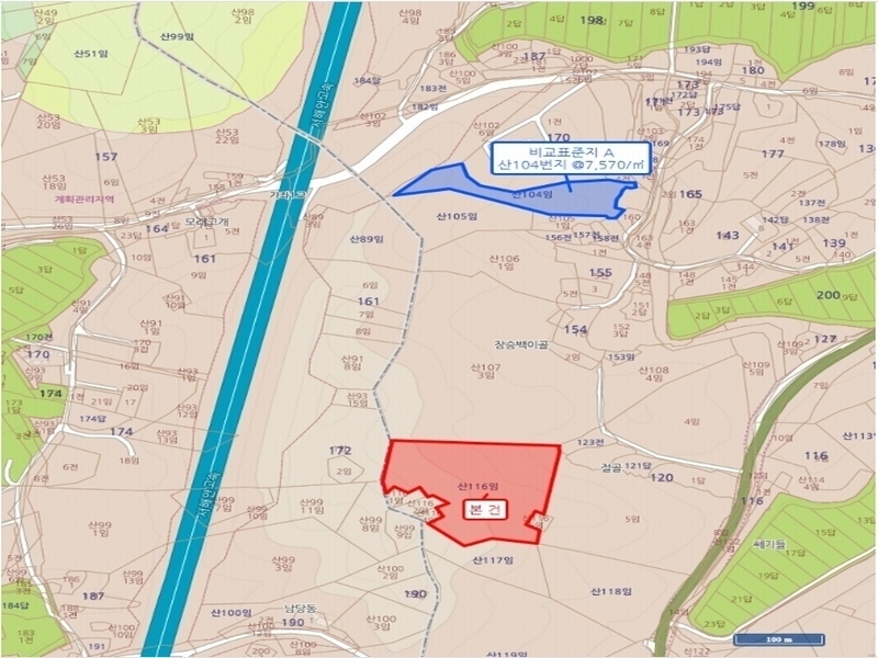 2024타경1991 충청남도 서산시 운산면 갈산리 산116 임야 경매 이미지