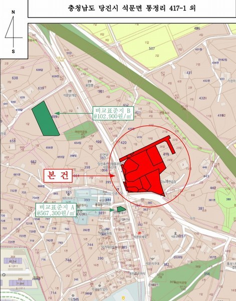 2024타경4037 충청남도 당진시 석문면 통정리 417-1 임야 경매 이미지
