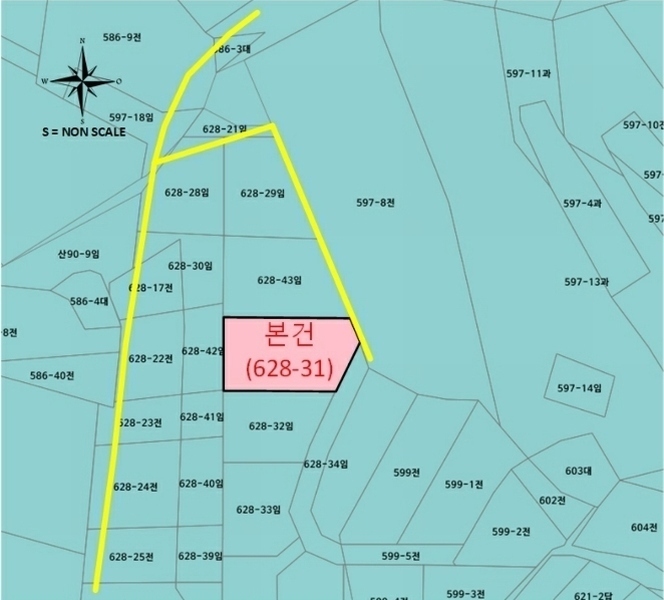 2024타경4914 충청남도 당진시 신평면 초대리 628-31 임야 경매 이미지