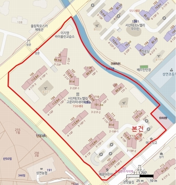 2024타경59433 충청남도 서산시 성연면 성연3로 57-30, 서산테크노밸리고운라피네 113동 3층 301호 아파트[공급30평형] 경매 이미지