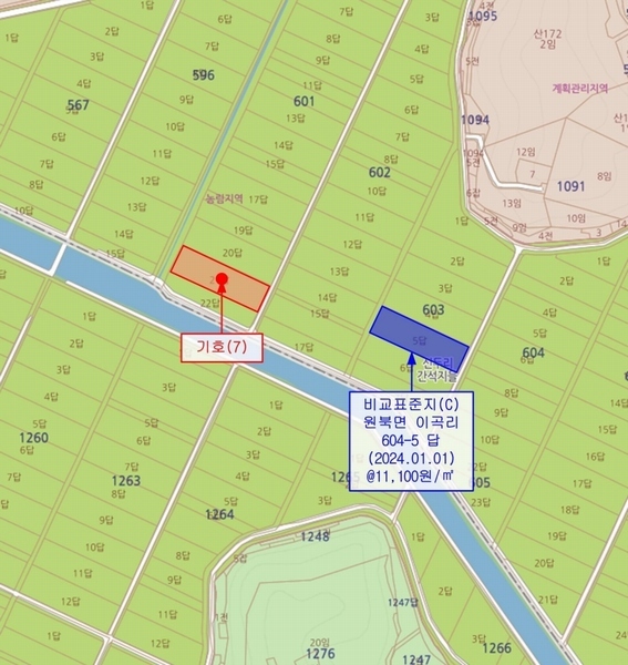 2024타경59969 충청남도 태안군 원북면 이곡리 601-21 농지 경매 이미지