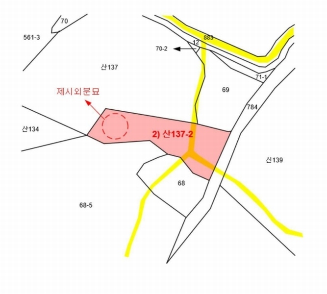 2024타경60976 충청남도 당진시 송악읍 중흥리 산137-2 임야 경매 이미지
