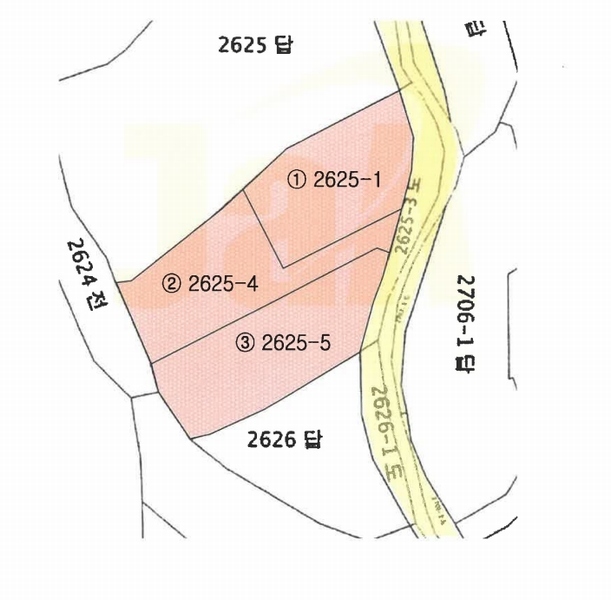 2025타경511 경상남도 남해군 삼동면 영지리 2625-5 농지 경매 이미지