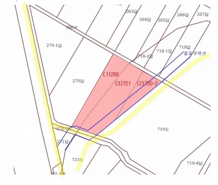 2025타경719 충청남도 당진시 정미면 대운산리 269 농지 경매 이미지