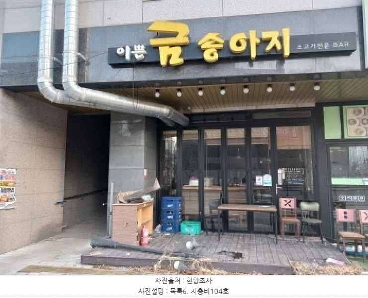 2025타경50961 충청남도 서산시 성연면 성연4로 28, 이안더서산아파트 814동 지층 비104호 근린상가 경매 이미지