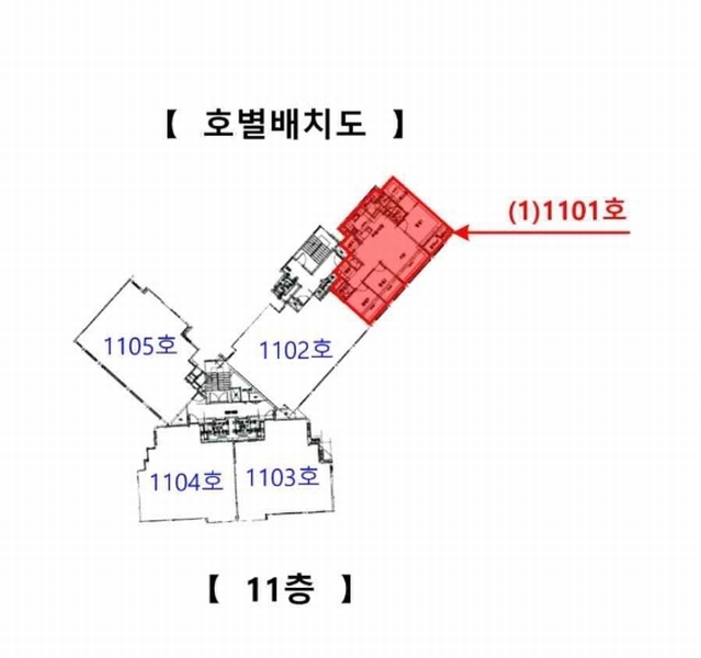 2023타경4061 충청남도 서산시 한마음2로 22, 서산센트럴코아루아파트 102동 11층 1101호 아파트[공급30평형] 경매 이미지