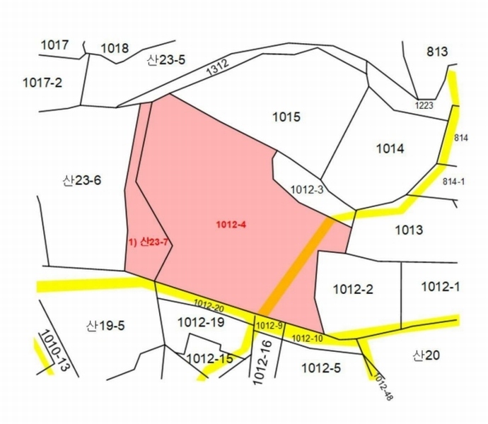 2024타경4280 충청남도 당진시 신평면 금천리 산23-7 농지 경매 이미지