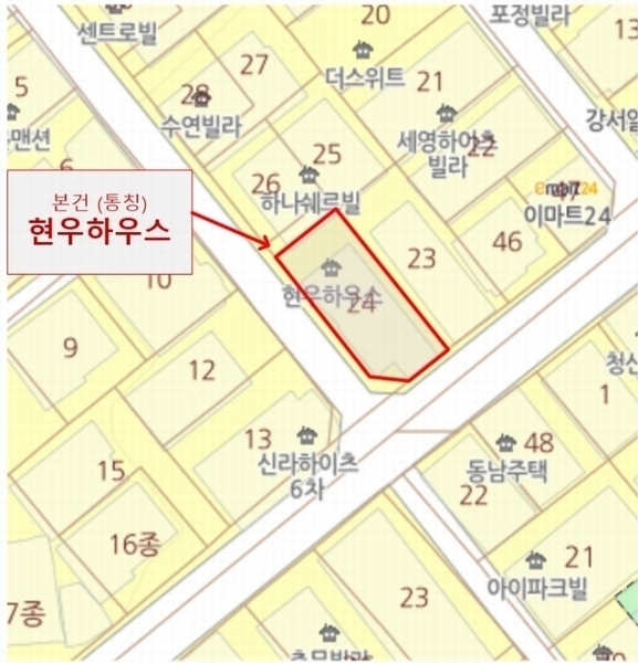 2024타경116703 서울특별시 강서구 화곡동  457-24 다가구(원룸등) 경매 이미지