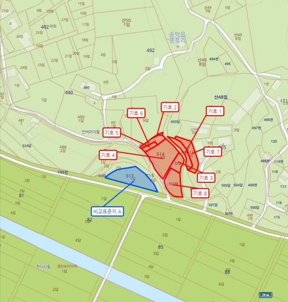 2024타경50856 충청남도 당진시 송악읍 중흥리 492-8 농지 경매 이미지