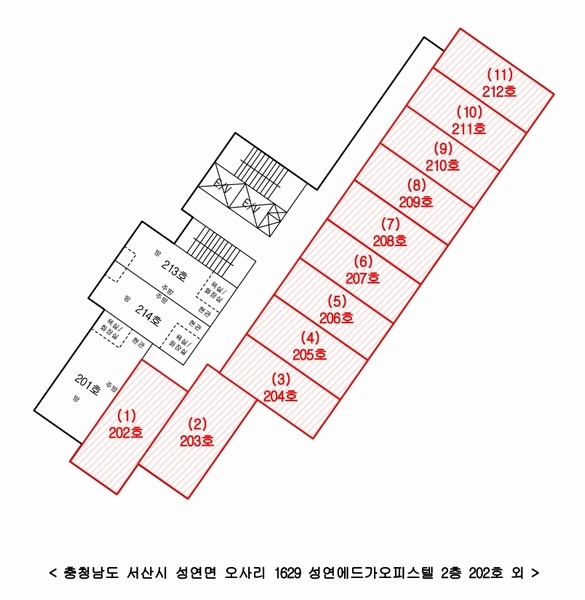 2024타경52531 충청남도 서산시 성연면 성연3로 123, 성연에드가오피스텔 2층 212호 오피스텔[계약13평형] 경매 이미지