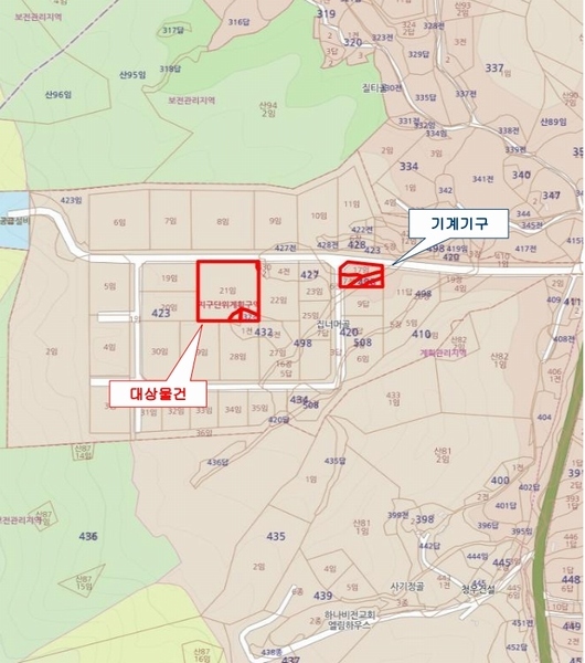 2024타경54650 충청남도 서산시 운산면 고산리 423-21 임야 경매 이미지