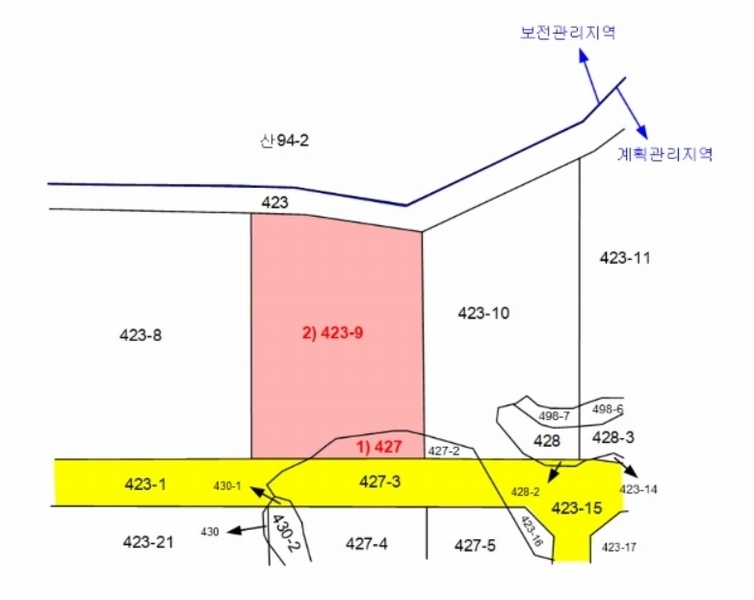 2024타경60037 충청남도 서산시 운산면 고산리 427 임야 경매 이미지