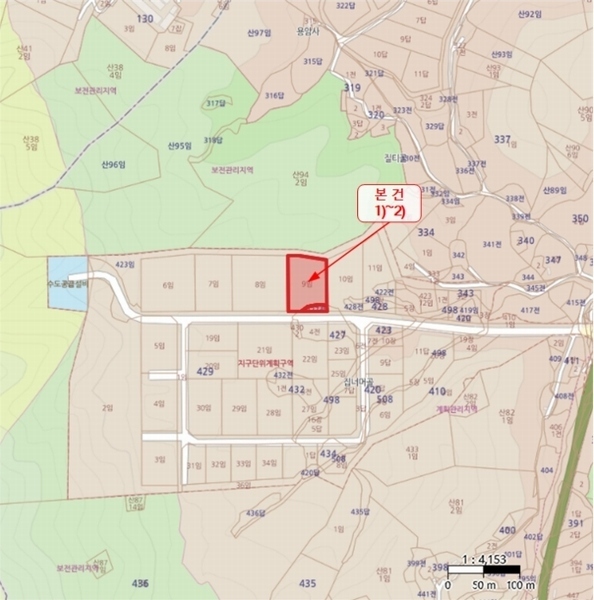 2024타경60037 충청남도 서산시 운산면 고산리 427 임야 경매 이미지