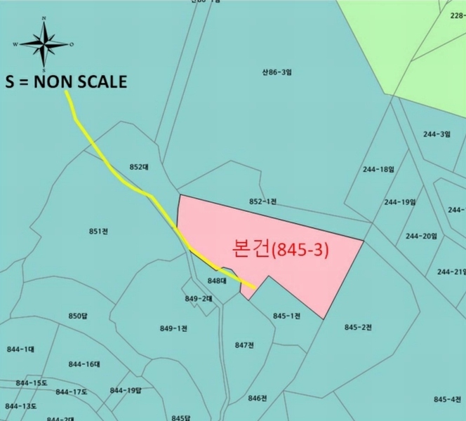 2025타경50143 충청남도 당진시 송악읍 반촌리 845-3 임야 경매 이미지