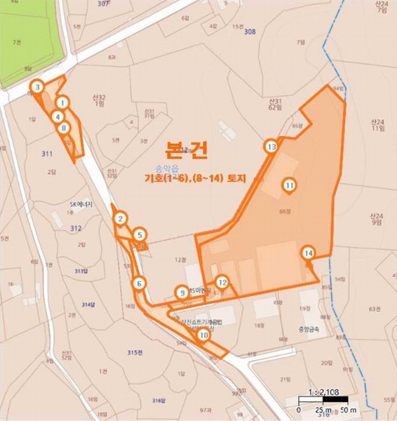 2024타경752 충청남도 당진시 송악읍 청금리 312-7 공장 경매 이미지