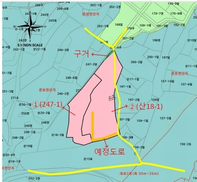2024타경5290 충청남도 당진시 송악읍 도원리 247-1 임야 경매 이미지