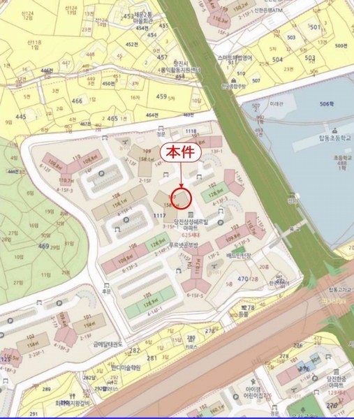 2024타경58225 충청남도 당진시 대호만로 23-13, 삼성쉐르빌 107동 6층 601호 아파트[공급47평형] 경매 이미지