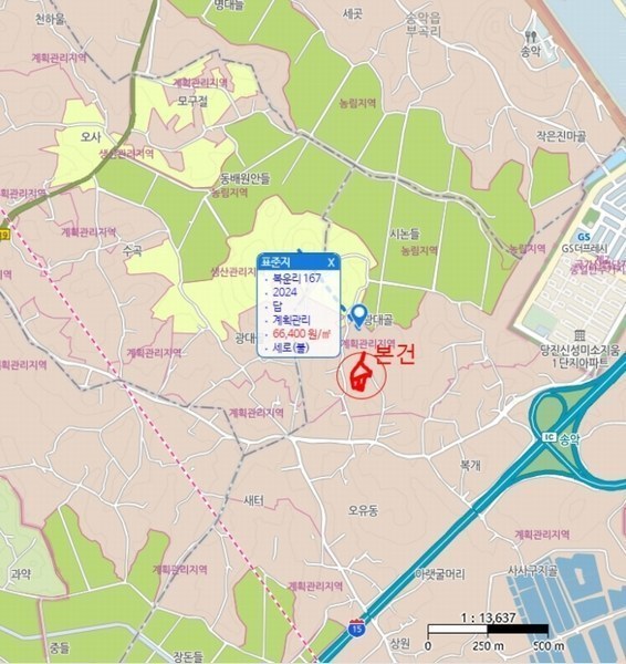2024타경59259 충청남도 당진시 송악읍 복운리 171 농지 경매 이미지
