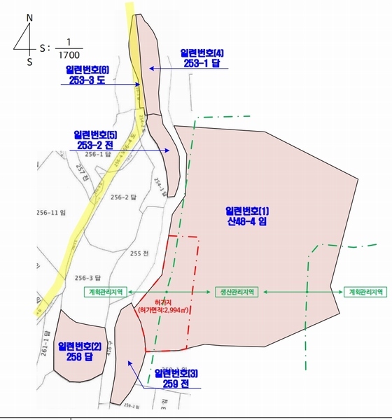 2024타경62217 충청남도 당진시 송악읍 월곡리 산48-4 임야 경매 이미지