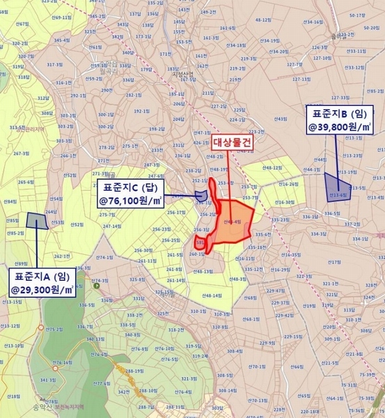 2024타경62217 충청남도 당진시 송악읍 월곡리 산48-4 임야 경매 이미지