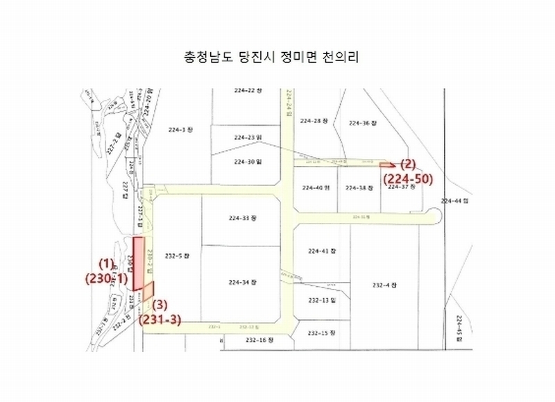 2024타경55295 충청남도 당진시 정미면 천의리 230-1 농지 경매 이미지