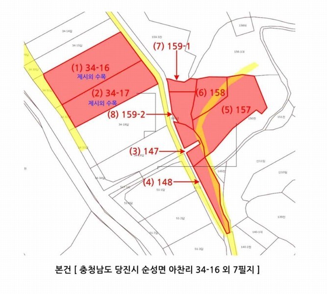 2025타경50716 충청남도 당진시 순성면 아찬리 147 농지 경매 이미지