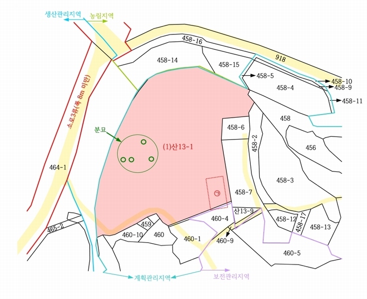 2025타경51329 충청남도 당진시 송산면 당산리 산13-1 임야 경매 이미지