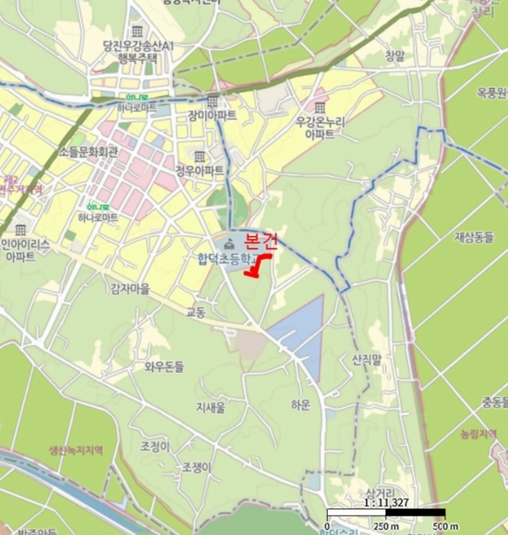 2025타경51368 충청남도 당진시 합덕읍 운산리 1-49 임야 경매 이미지