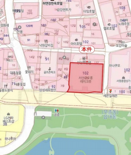 2025타경51520 충청남도 서산시 안견로 300, 코오롱레이크뷰 13층 1318호 오피스텔[계약23평형] 경매 이미지
