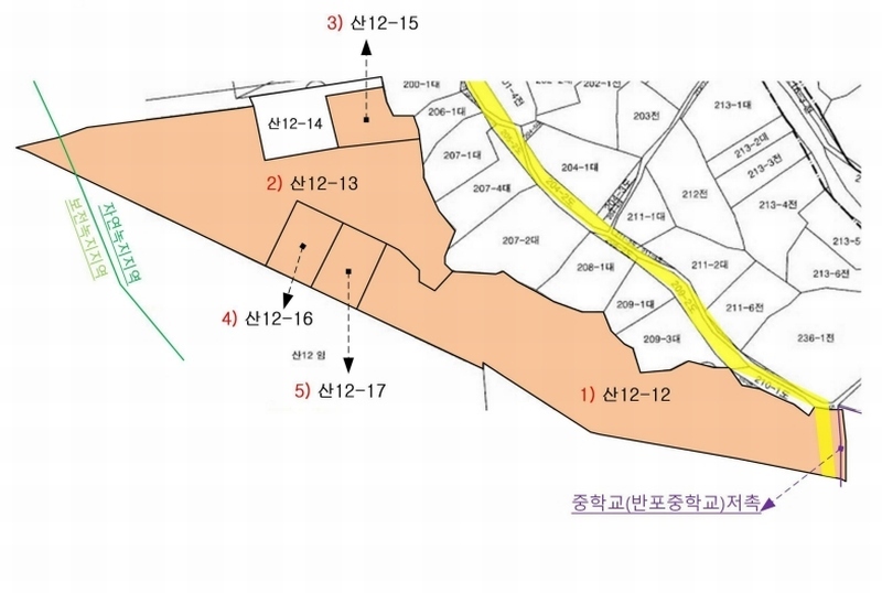 2025타경58 충청남도 공주시 반포면 봉곡리 산12-12 임야 경매 이미지