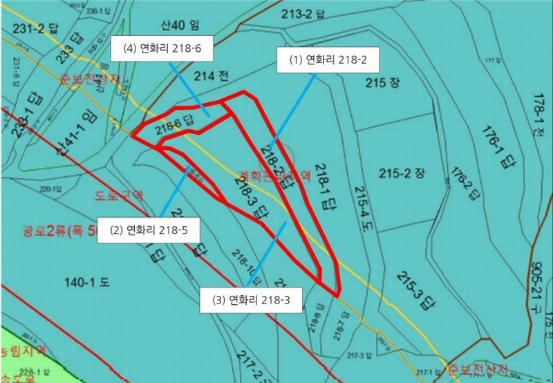 2024타경120354 경상북도 칠곡군 지천면 연화리 218-5 농지 경매 이미지