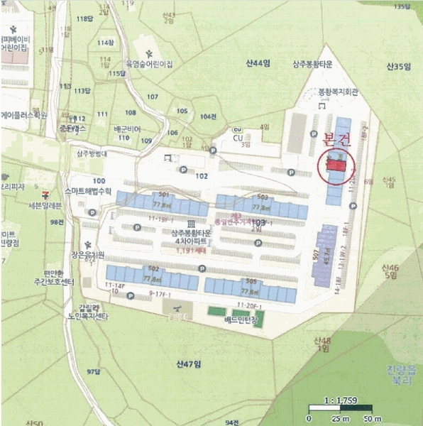 2025타경843 경상북도 경산시 봉황길 72, 경산4차삼주봉황타운 506동 8층 807호 아파트[공급23평형] 경매 이미지