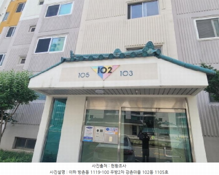 2025타경8221 대구광역시 동구 화랑로80길 9, 우방2차강촌마을 102동 11층 1105호 아파트 경매 이미지