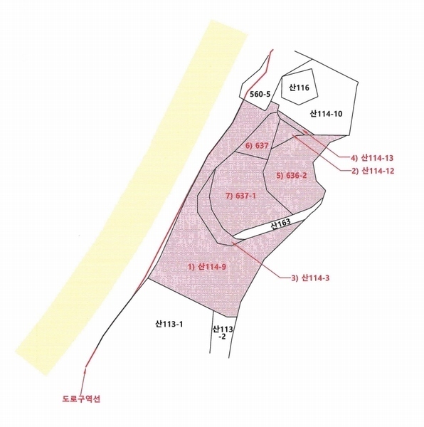 2025타경8610 경상북도 칠곡군 지천면 연화리 산114-9 임야 경매 이미지
