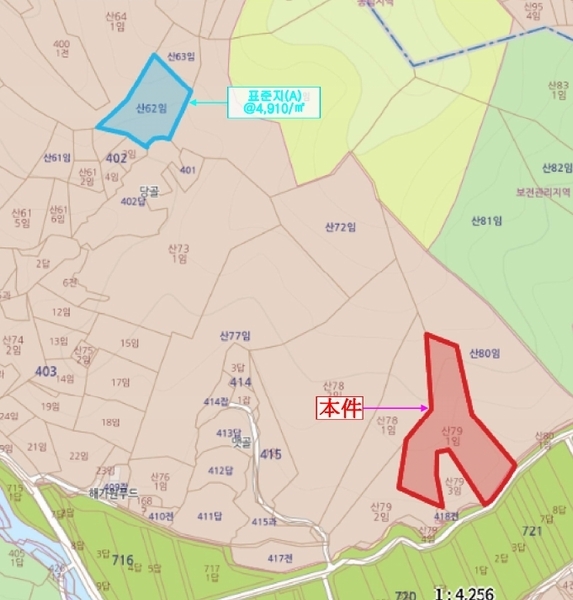 2025타경422 충청남도 논산시 은진면 시묘리 산79-1 임야 경매 이미지