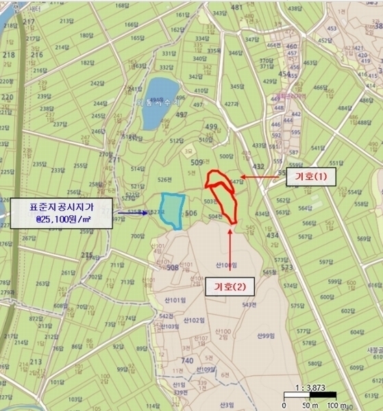 2024타경124998 경상북도 영천시 북안면 용계리 501 농지 경매 이미지