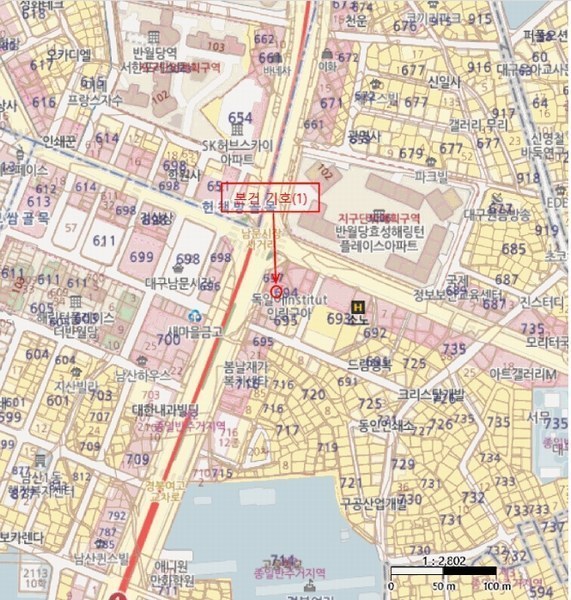 2025타경7229 대구광역시 중구 중앙대로 312, 반월당아너스제네스타워오피스텔 8층 820호 오피스텔[계약13평형] 경매 이미지