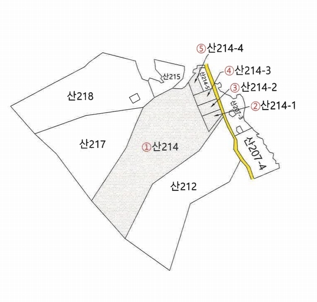 2024타경7871 경상북도 청도군 풍각면 월봉리 산214 임야 경매 이미지