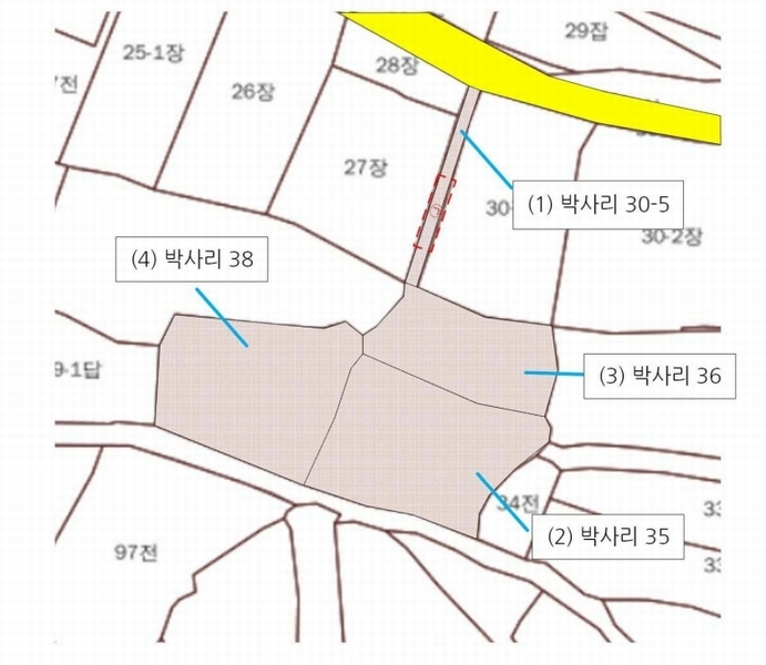 2024타경114168 경상북도 경산시 와촌면 박사리 30-5 농지 경매 이미지