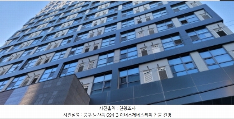 2024타경118955 대구광역시 중구 중앙대로 312, 반월당아너스제네스타워오피스텔 3층 322호 오피스텔[계약13평형] 경매 이미지