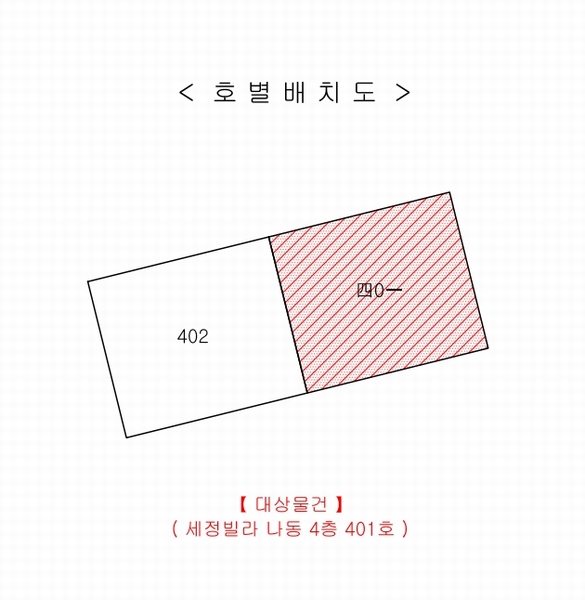 2025타경779 경상북도 칠곡군 복성4길 13, 세정빌라 나동 4층 401호 다세대(빌라) 경매 이미지