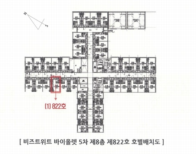 2025타경5732 서울특별시 금천구 디지털로12길 15서울특별시 금천구 디지털로○○○○, 비즈트위트바이올렛5차 8층 822호비즈트위○○ 아파트[공급5평형] 경매 이미지