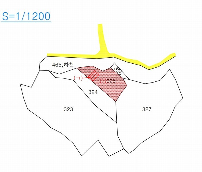 2025타경7909 경상북도 영천시 화북면 상송리 325 대지 경매 이미지