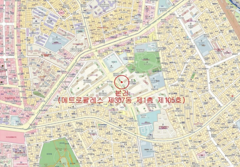 2025타경8313 대구광역시 수성구 동원로 110, 메트로팔레스 307동 1층 105호 아파트[공급34평형] 경매 이미지
