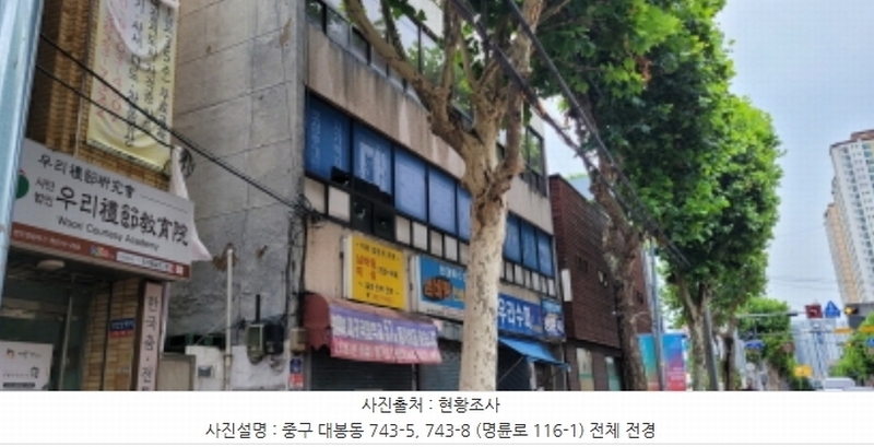 2024타경7000 대구광역시 중구 대봉동 743-5 근린시설 경매 이미지