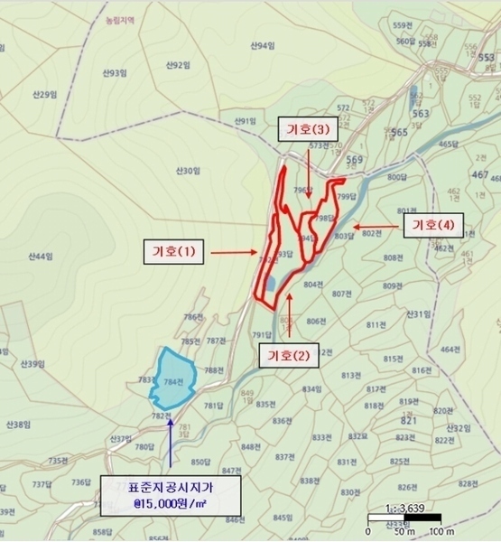 2025타경5100 경상북도 칠곡군 가산면 가산리 792 농지 경매 이미지
